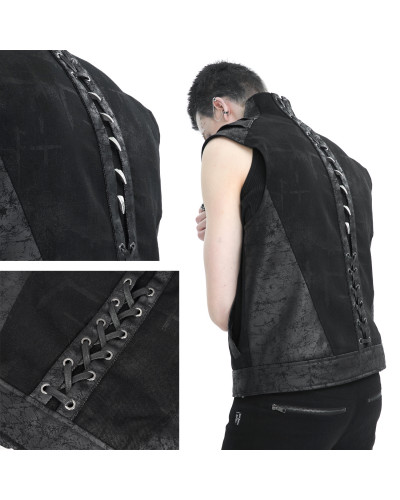 Chaleco Gótico con Cruzados para Hombre