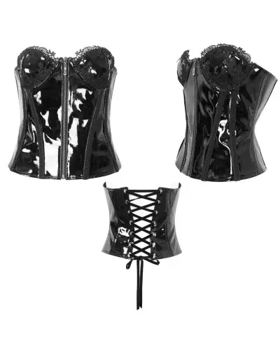 Black Corset with Zipper from Devil Fashion Brand at €69.00