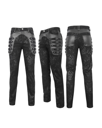 Pantalón Gótico con Tachuelas para Hombre