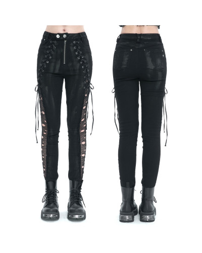 Gothic Pants with Mesh