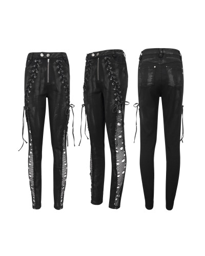 Gothic Pants with Mesh