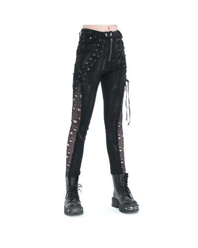 Gothic Pants with Mesh