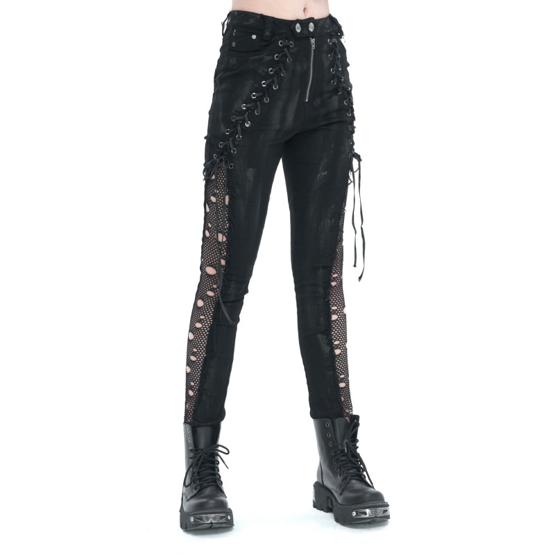 Gothic Pants with Mesh