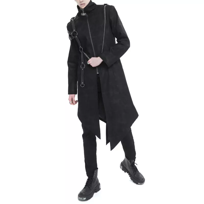 Asymmetrische Jacke mit Kette für Männer der Devil Fashion-Marke für 159,90 €