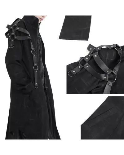 Chaqueta Asimétrica con Cadena para Hombre marca Devil Fashion a 159,90 €