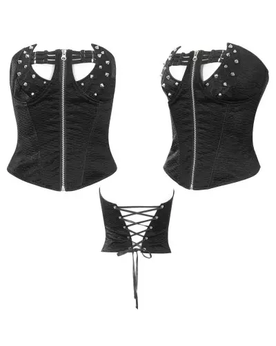 Corset with Zipper and Studs from Devil Fashion Brand at €55.50