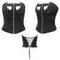 Corset with Zipper and Studs Corset with Zipper and Studs