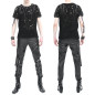 T-Shirt avec Grille et Clous pour Homme T-Shirt avec Grille et Clous pour Homme
