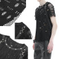 T-Shirt with Mesh and Studs for Men T-Shirt with Mesh and Studs for Men