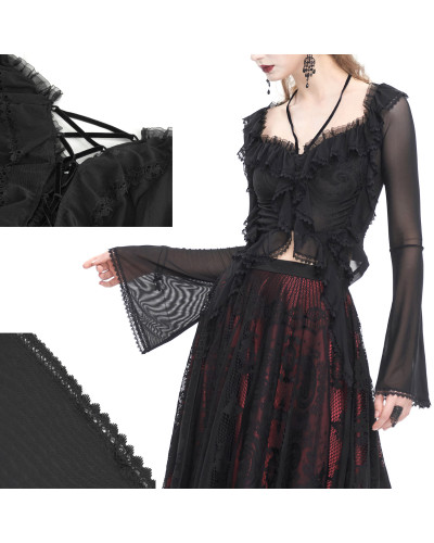 Durchsichtiges Gothic T-Shirt