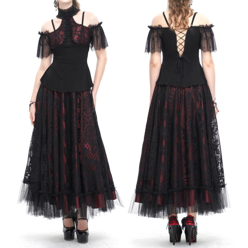 T-Shirt Noir et Rouge
