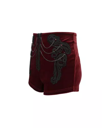 Red Shorts with Chains from Devil Fashion Brand at €47.90