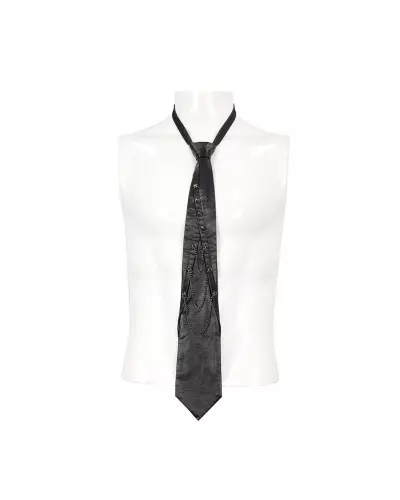 Krawatte mit Nieten und Ketten für Männer