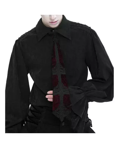 Cravate Noire et Rouge pour Homme de la Marque Devil Fashion à 33,90 €