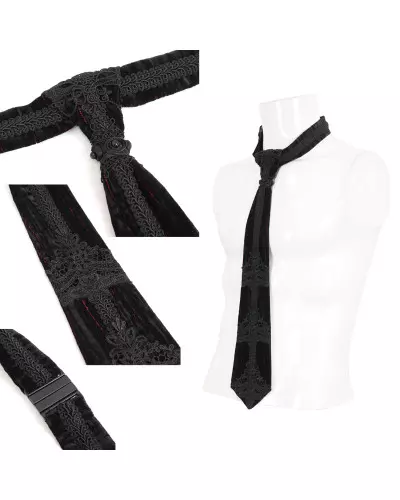 Black and Red Tie for Men from Devil Fashion Brand at €33.90