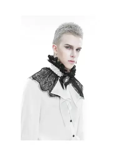 Black and White Jabot for Men from Devil Fashion Brand at €41.50