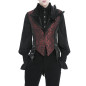 Elegant Black and Red Vest for Men