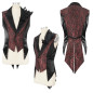 Elegant Black and Red Vest for Men