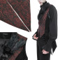Elegant Black and Red Vest for Men