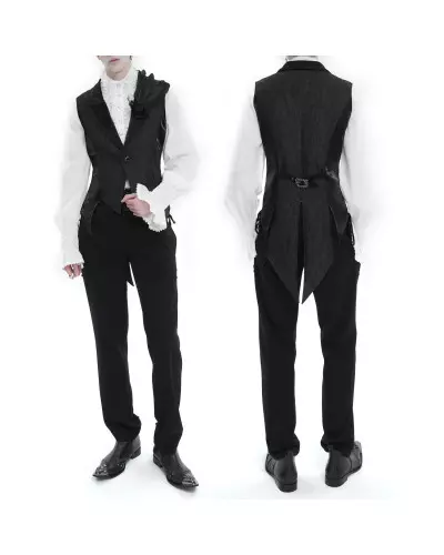 Gilet Élégant Noir pour Homme de la Marque Devil Fashion à 97,50 €