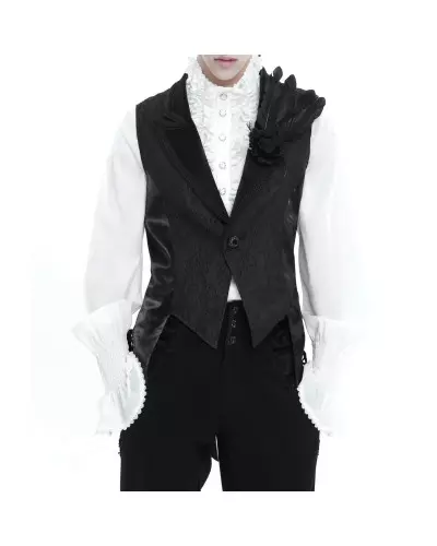 Elegant Black Vest for Men from Devil Fashion Brand at €97.50