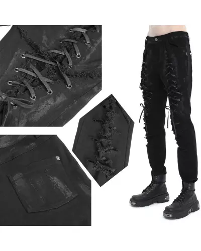 Hose mit Schnürungen für Männer der Devil Fashion-Marke für 95,00 €