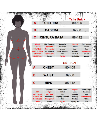 Body Gótico de Rejilla