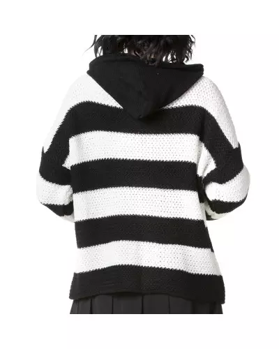 Suéter com Listras e Capuz da Marca Style por 19,00 €