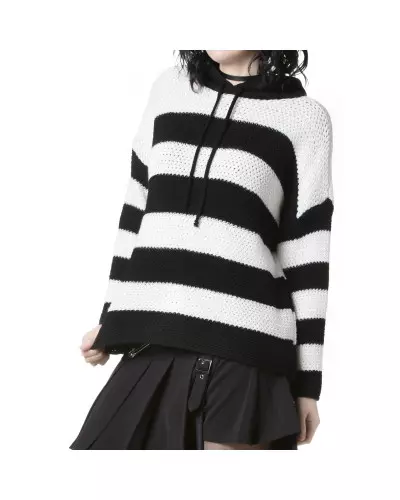 Suéter com Listras e Capuz da Marca Style por 19,00 €