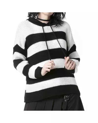 Sweater with Stripes and Hood from Style Brand at €19.00