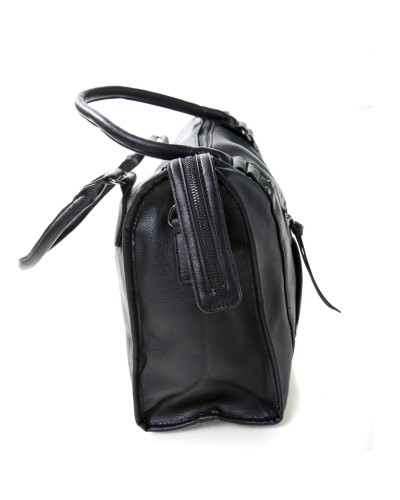 Schwarz-Graue Gothic Tasche