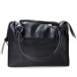 Schwarze Tasche mit Reißverschluss Schwarze Tasche mit Reißverschluss