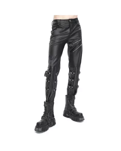 Faux Leather Pants for Men