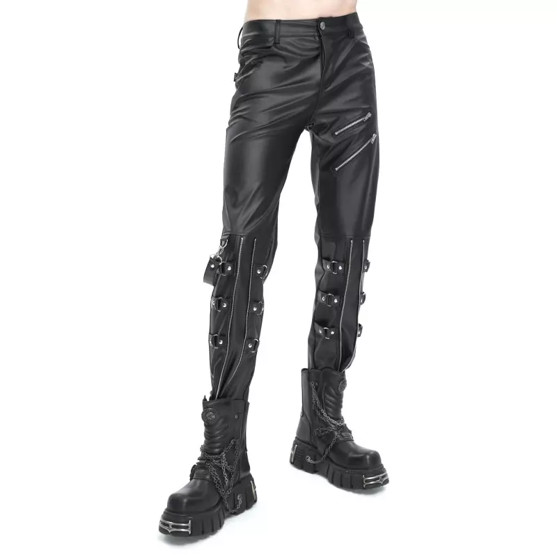 Faux Leather Pants for Men from Devil Fashion Brand at €105.00
