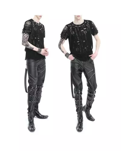 Calças de Couro Sintético para Homem da Marca Devil Fashion por 105,00 €