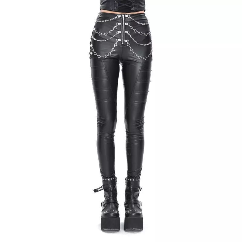 Pantalon Élastique avec Chaînes de la Marque Devil Fashion à 83,50 €
