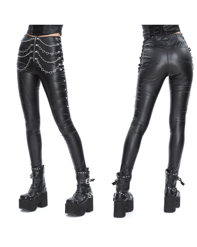 Gothic Shorts with Chains