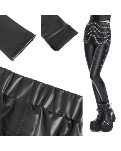Gothic Shorts with Chains
