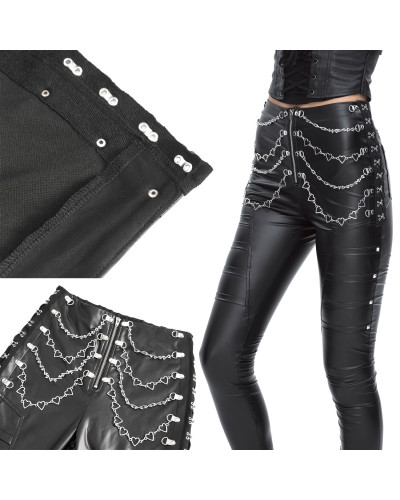 Gothic Shorts with Chains