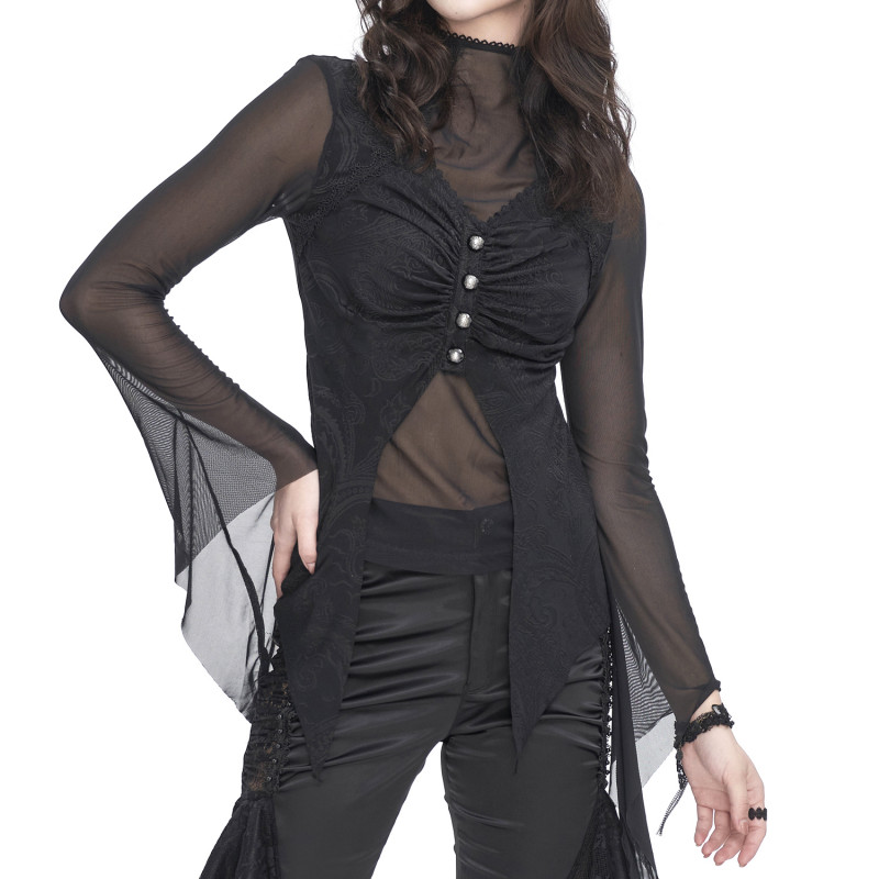 Durchsichtiges Gothic T-Shirt