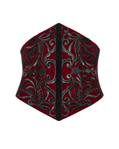 Gothic Unterbrust-Korsett mit Reißverschluss