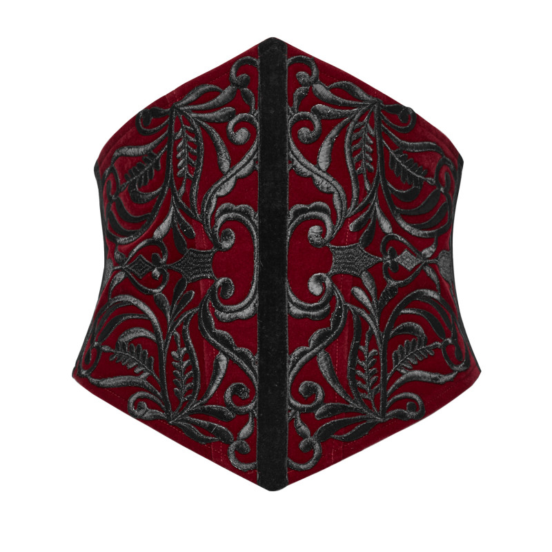 Corset Serre-Taille Gothique avec Zip