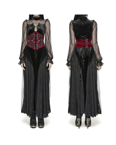 Corset Serre-Taille Gothique avec Zip