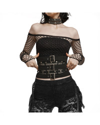 Corset Underbust Gótico com Zíper