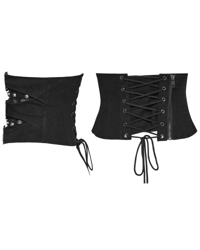 Gothic Underbust Corset with Zipper