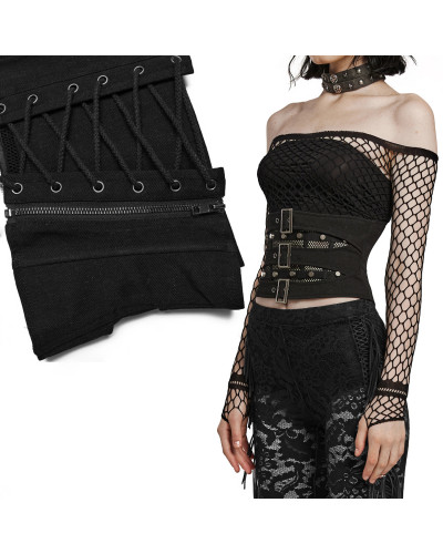 Gothic Underbust Corset with Zipper