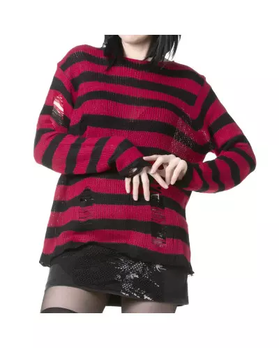 Schwarz-Roter Pullover der Style-Marke für 17,00 €