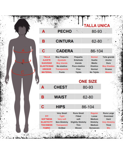 Body Gótico de Rejilla