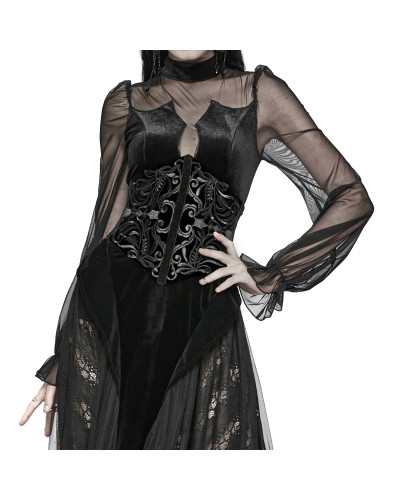 Corset Serre-Taille Gothique avec Zip