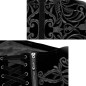 Corsage Serre-Taille Noir avec Filigranes